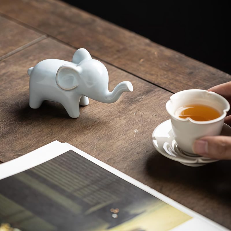 Decoración de escritorio de elefante de cerámica Ceramic Elephant Desk Decoration