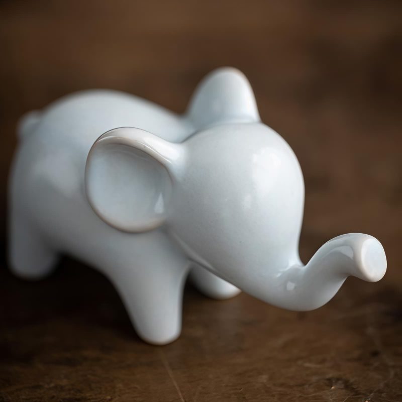 Decoración de escritorio de elefante de cerámica Ceramic Elephant Desk Decoration