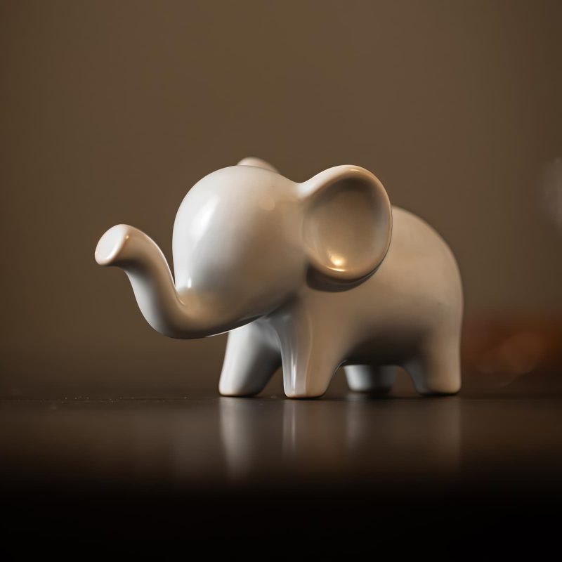 Decoración de escritorio de elefante de cerámica Ceramic Elephant Desk Decoration