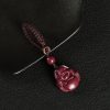 Kalung Liontin Buddha Tertawa Cinnabar Cina Chinese Cinnabar Laughing Buddha Pendant Necklace