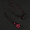 Kalung Liontin Buddha Tertawa Cinnabar Cina Chinese Cinnabar Laughing Buddha Pendant Necklace