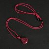 Kalung Liontin Buddha Tertawa Cinnabar Cina Chinese Cinnabar Laughing Buddha Pendant Necklace