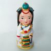 Decoração Artesanal de Figuras Tibetanas Pintadas à Mão Hand Painted Tibetan Figure Decoration