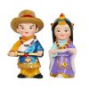 Decoração Artesanal de Figuras Tibetanas Pintadas à Mão Hand Painted Tibetan Figure Decoration