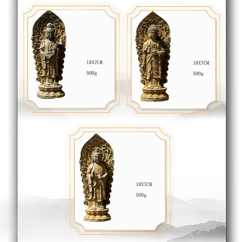 Dekorasi Patung Avalokitesvara dari Bubuk Besi Iron Powder Avalokitesvara Statue Decoration