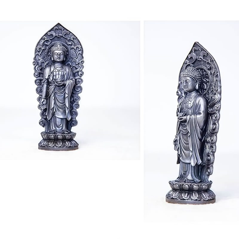 Dekorasi Patung Avalokitesvara dari Bubuk Besi Iron Powder Avalokitesvara Statue Decoration