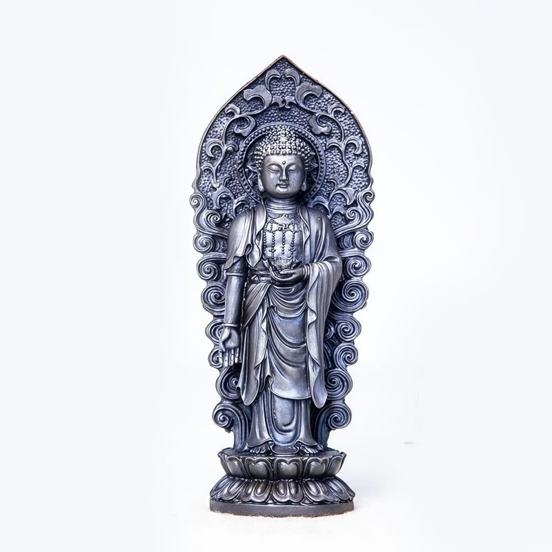 Dekorasi Patung Avalokitesvara dari Bubuk Besi Iron Powder Avalokitesvara Statue Decoration