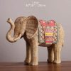 Decoración para el Hogar: Elefante de Resina, Sabiduría y Prosperidad Resin Elephant Wisdom Home Decoration