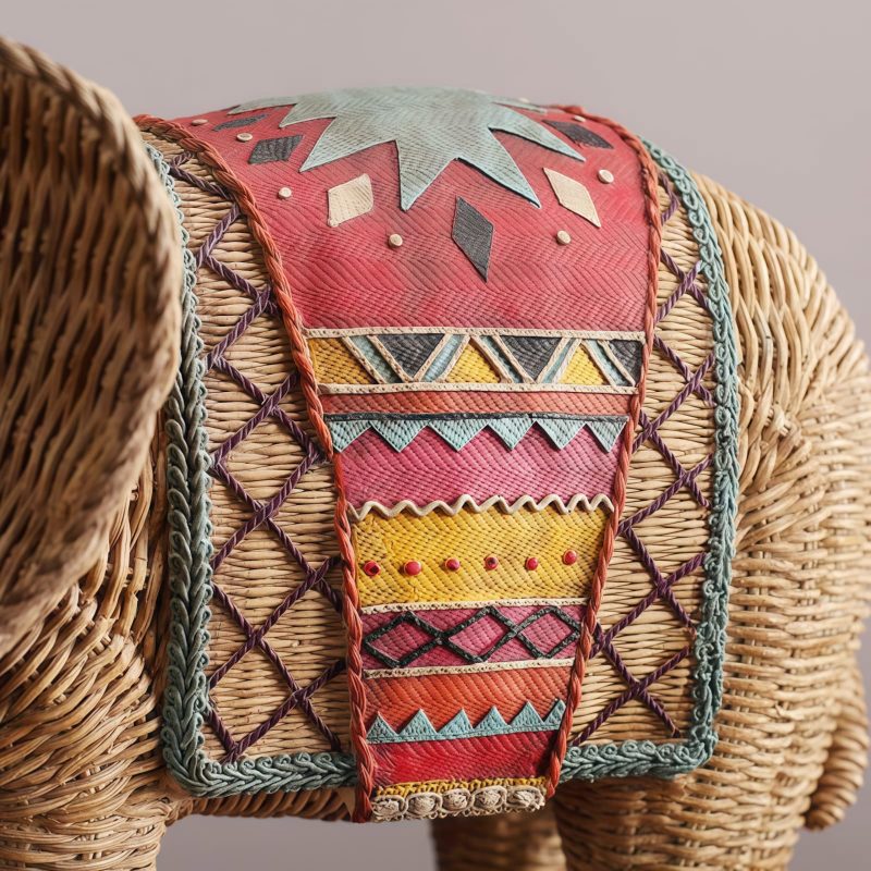 Decoración para el Hogar: Elefante de Resina, Sabiduría y Prosperidad Resin Elephant Wisdom Home Decoration