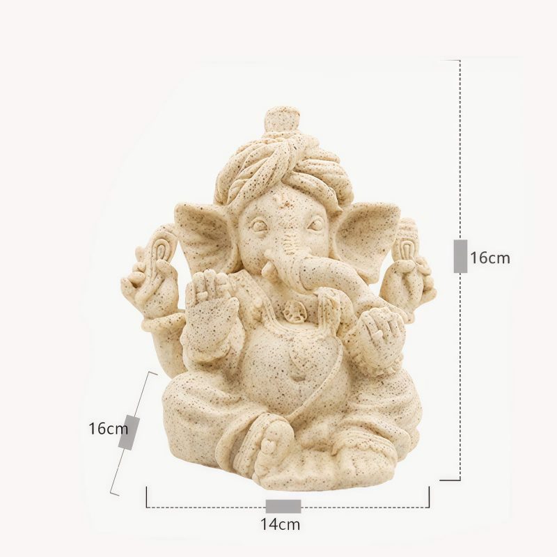 Patung Ganesha Resin Ganjali Elephant untuk Berkah Rumah Resin Ganesh Ganpati Elephant Statue for Home Blessing