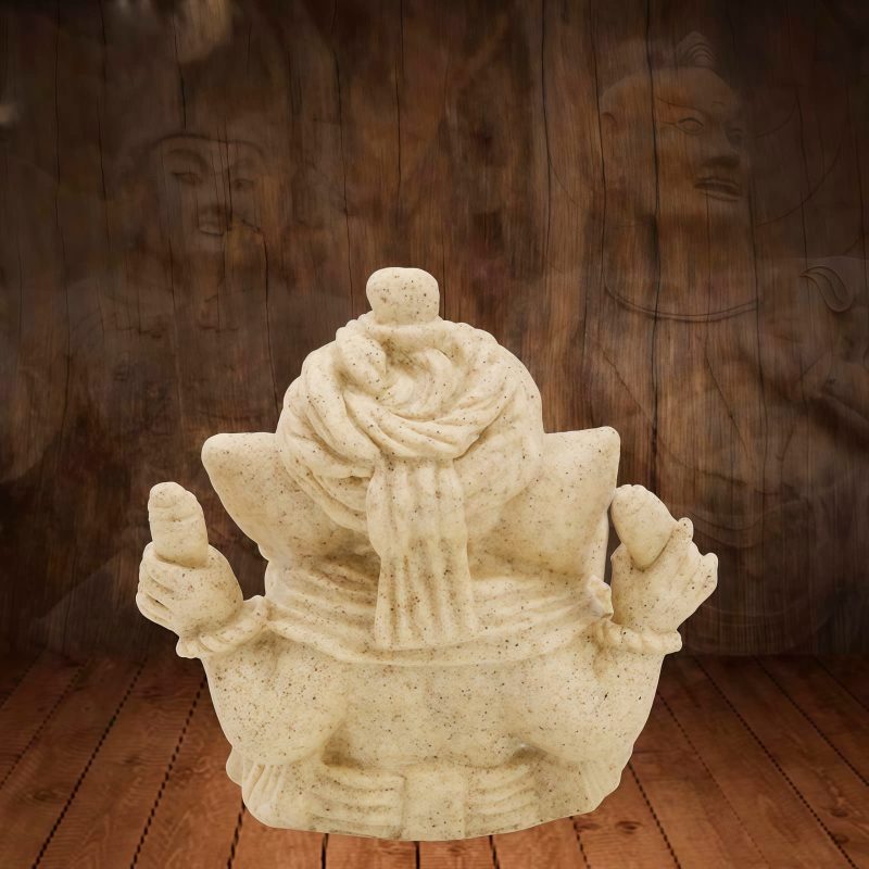 Patung Ganesha Resin Ganjali Elephant untuk Berkah Rumah Resin Ganesh Ganpati Elephant Statue for Home Blessing