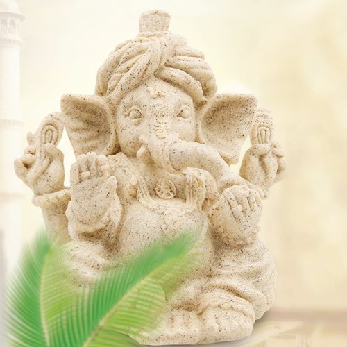 Estatua de Ganesha Ganpati de Resina para la Bendición del Hogar Estatua de Ganesha Ganpati de Resina para la Bendición del Hogar
