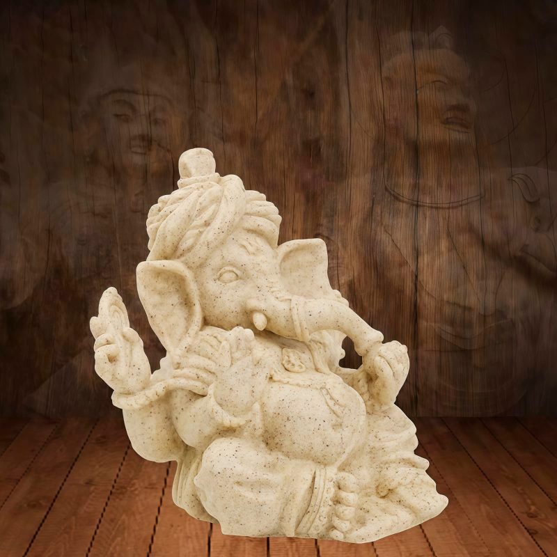 Patung Ganesha Resin Ganjali Elephant untuk Berkah Rumah Resin Ganesh Ganpati Elephant Statue for Home Blessing