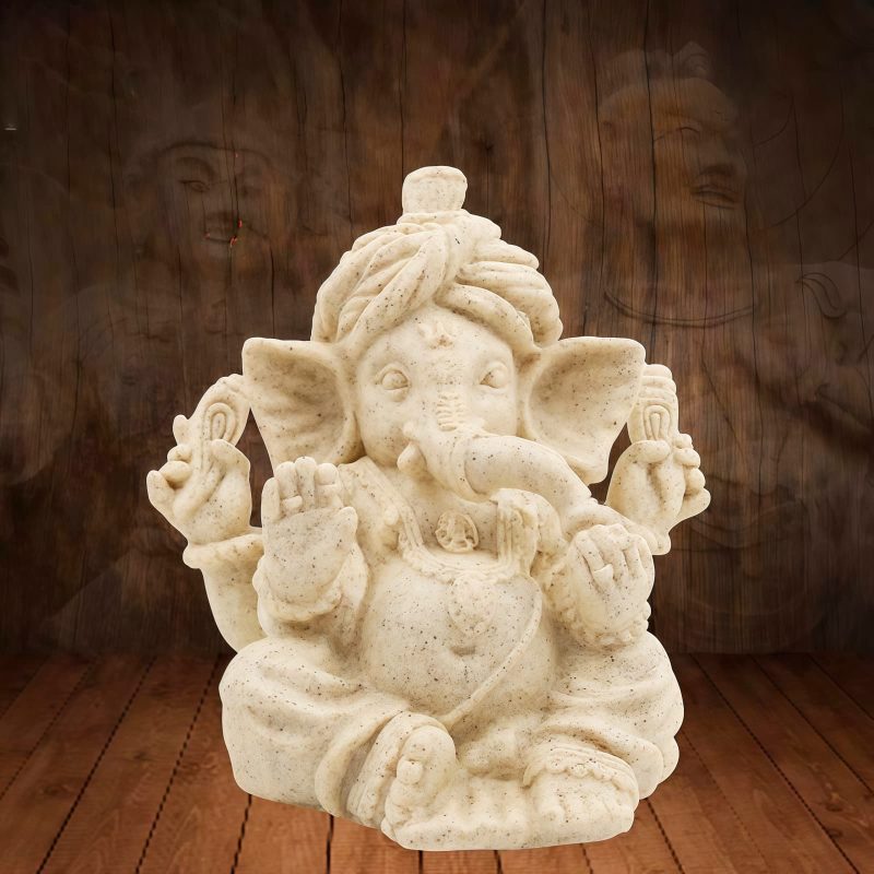 Patung Ganesha Resin Ganjali Elephant untuk Berkah Rumah Resin Ganesh Ganpati Elephant Statue for Home Blessing