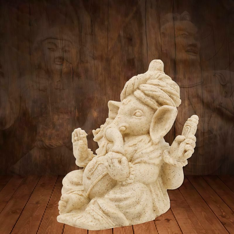 Patung Ganesha Resin Ganjali Elephant untuk Berkah Rumah Resin Ganesh Ganpati Elephant Statue for Home Blessing