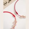 Tobillera de Cuarzo Fresa, Amuleto de Buena Suerte con Tradición Cultural Strawberry Quartz Cultural Luck Anklet