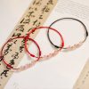 Tobillera de Cuarzo Fresa, Amuleto de Buena Suerte con Tradición Cultural Strawberry Quartz Cultural Luck Anklet