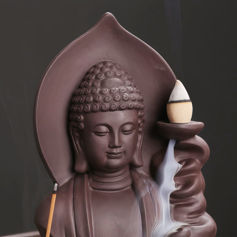 Quemador de Incienso de Loto Tibetano Avalokitesvara Tibetan Avalokitesvara Lotus Incense Burner