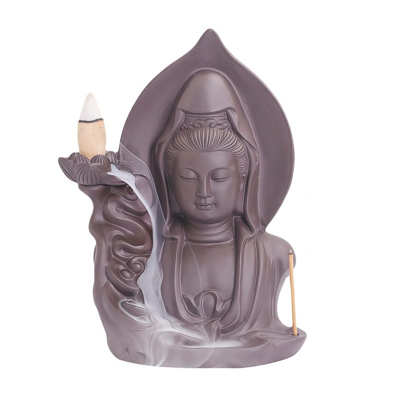 Quemador de Incienso de Loto Tibetano Avalokitesvara Tibetan Avalokitesvara Lotus Incense Burner