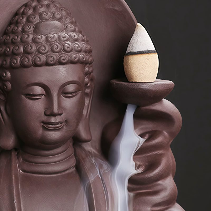 Quemador de Incienso de Loto Tibetano Avalokitesvara Tibetan Avalokitesvara Lotus Incense Burner