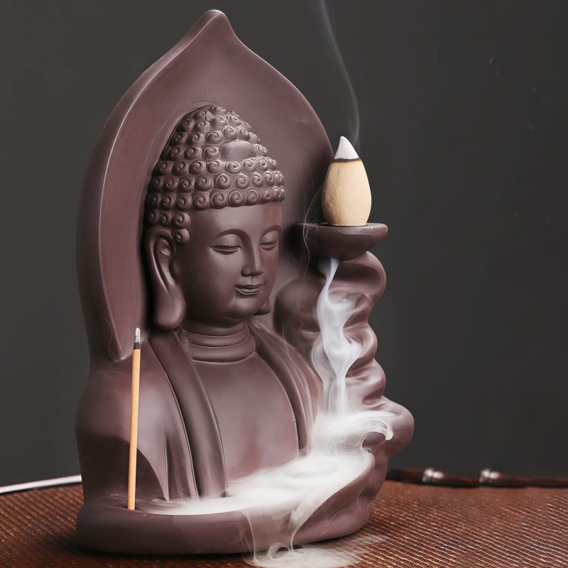 Quemador de Incienso de Loto Tibetano Avalokitesvara Tibetan Avalokitesvara Lotus Incense Burner