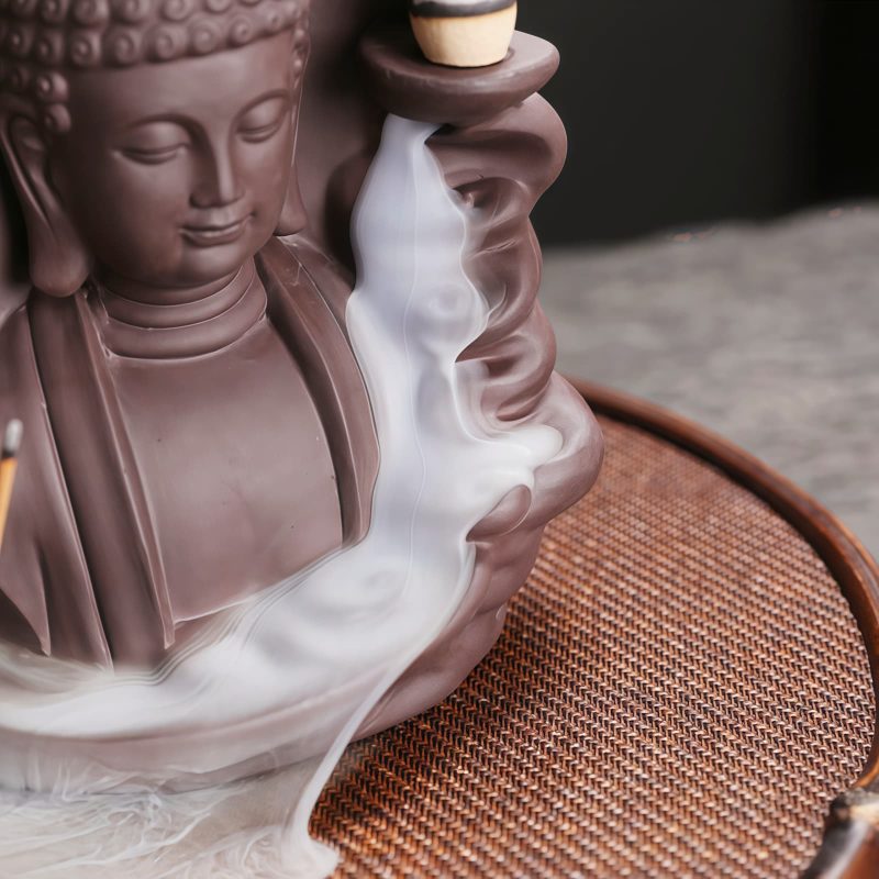 Quemador de Incienso de Loto Tibetano Avalokitesvara Tibetan Avalokitesvara Lotus Incense Burner