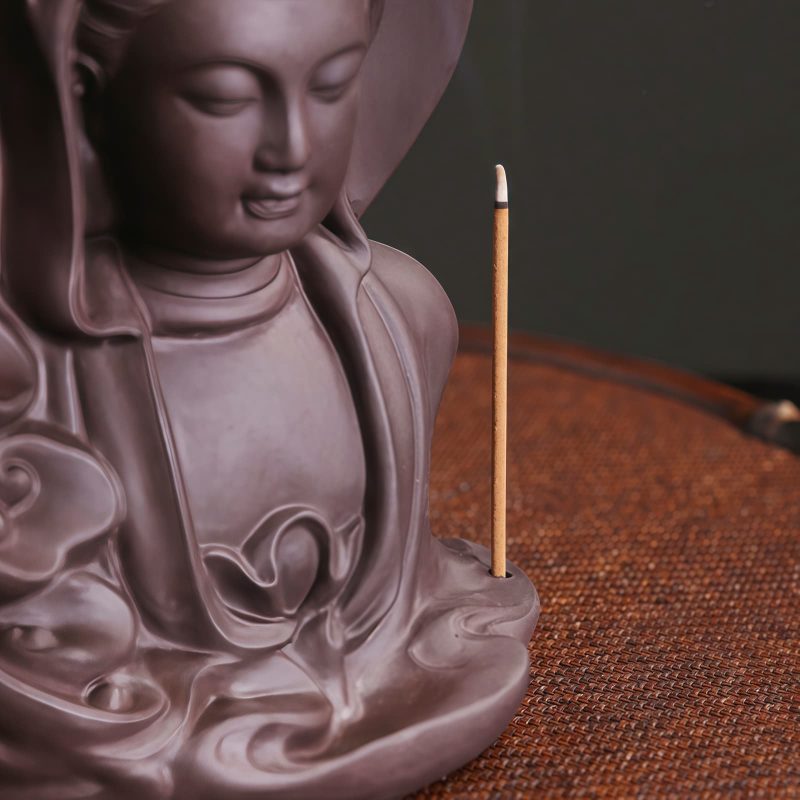 Quemador de Incienso de Loto Tibetano Avalokitesvara Tibetan Avalokitesvara Lotus Incense Burner