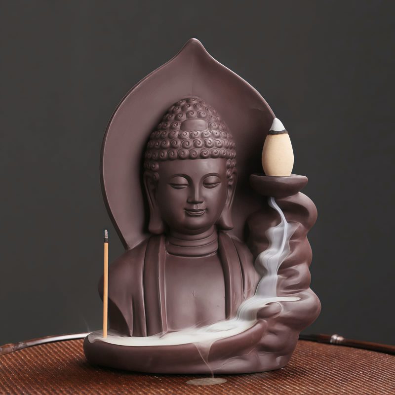Quemador de Incienso de Loto Tibetano Avalokitesvara Tibetan Avalokitesvara Lotus Incense Burner