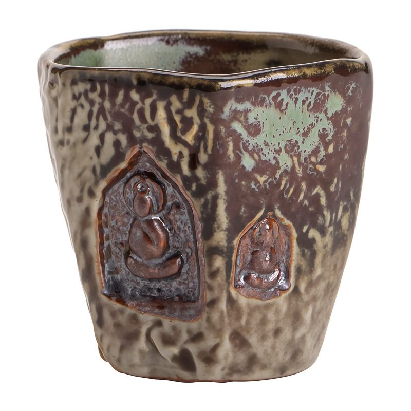 Taza de Té Vintage Grabada con Buda de Dunhuang Vintage Dunhuang Buddha Engraved Teacup