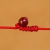 999 Emas Padat Rantai Perut Tibet dengan Benang Merah 999 Solid Gold Tibetan Belly Chain with Red String