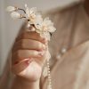 Pasador de Pelo con Borla de Magnolia de Aleación Alloy Magnolia Tassel Hair Clip