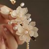 Pasador de Pelo con Borla de Magnolia de Aleación Alloy Magnolia Tassel Hair Clip