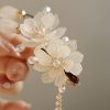 Pasador de Pelo con Borla de Magnolia de Aleación Alloy Magnolia Tassel Hair Clip