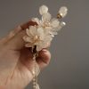 Pasador de Pelo con Borla de Magnolia de Aleación Alloy Magnolia Tassel Hair Clip