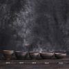 فنجان شاي كونغ فو سيراميك مخطط Ceramic Striped Kung Fu Teacup