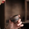فنجان شاي كونغ فو سيراميك مخطط Ceramic Striped Kung Fu Teacup