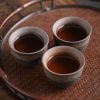 فنجان شاي كونغ فو سيراميك مخطط Ceramic Striped Kung Fu Teacup