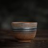 فنجان شاي كونغ فو سيراميك مخطط Ceramic Striped Kung Fu Teacup