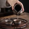 فنجان شاي كونغ فو سيراميك مخطط Ceramic Striped Kung Fu Teacup