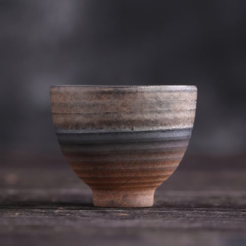 Taza de Té Kung Fu de Cerámica a Rayas Taza de Té Kung Fu de Cerámica a Rayas