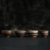 فنجان شاي كونغ فو سيراميك مخطط Ceramic Striped Kung Fu Teacup