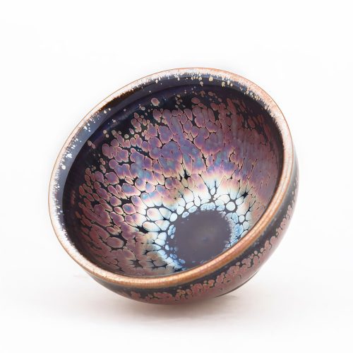 Taza de Té Jianzhan Tenmoku China con Diseño de Suculenta Taza de Té Jianzhan Tenmoku China con Diseño de Suculenta