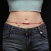 Cadena para el Vientre de Granate Natural del Zodiaco Chino Chinese Zodiac Natural Garnet Belly Chain