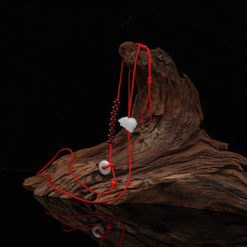 Cadena para el Vientre de Granate Natural del Zodiaco Chino Chinese Zodiac Natural Garnet Belly Chain