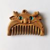 مشط جيبي من خشب الصندل الأخضر حسب الأبراج الصينية Chinese Zodiac Green Sandalwood Portable Comb