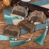 مشط جيبي من خشب الصندل الأخضر حسب الأبراج الصينية Chinese Zodiac Green Sandalwood Portable Comb