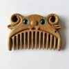 مشط جيبي من خشب الصندل الأخضر حسب الأبراج الصينية Chinese Zodiac Green Sandalwood Portable Comb
