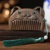 مشط جيبي من خشب الصندل الأخضر حسب الأبراج الصينية Chinese Zodiac Green Sandalwood Portable Comb