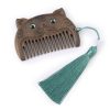 مشط جيبي من خشب الصندل الأخضر حسب الأبراج الصينية Chinese Zodiac Green Sandalwood Portable Comb