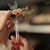 Corona para el Cabello con Mariposa y Perla de Estilo Chino Clásico Classical Chinese Pearl Butterfly Hair Crown